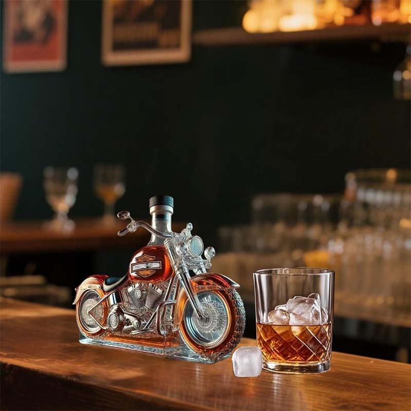 MotoMemento™ / Creative Glass Motorcycle Wine Bottle