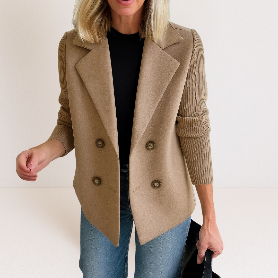 Celeste™ Knit Sleeve Blazer | Effortless Elegance & Everyday Sophistication