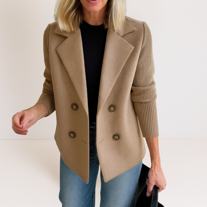 Celeste™ Knit Sleeve Blazer | Effortless Elegance & Everyday Sophistication