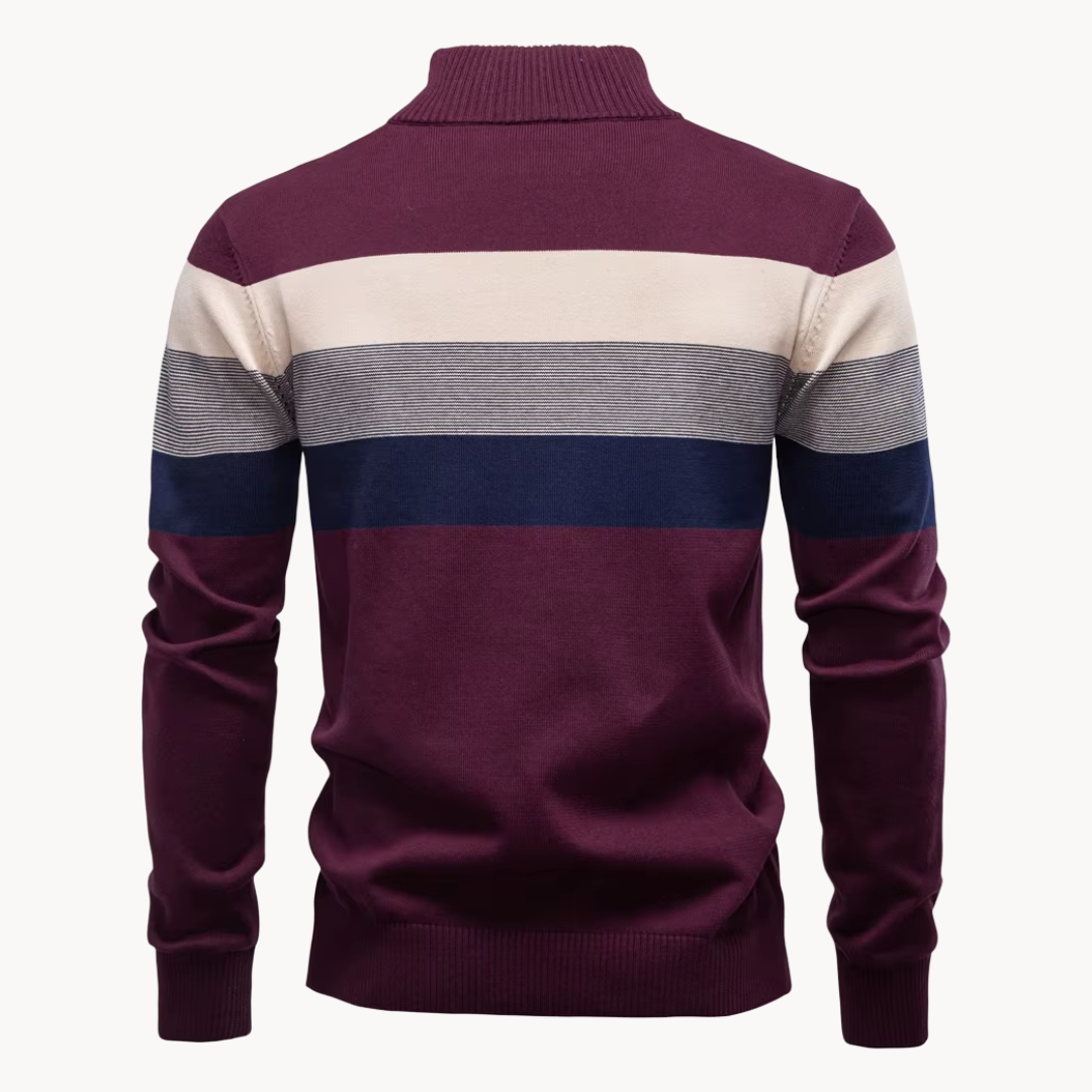 Duval Paris™ | Pull à fermeture éclair quart de longueur Burk