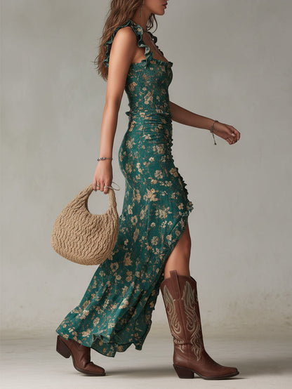 Nadjia – Przewiewna Sukienka maxi w Stylu Boho