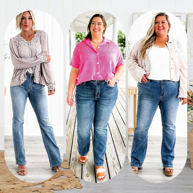 Isella | Formender Denim mit hohem Bund und flexiblem Sitz