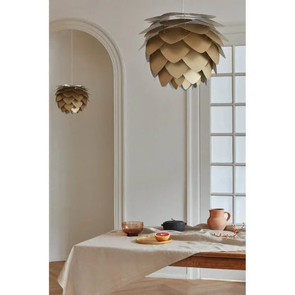 Handmade Wooden Pinecone Pendant Light – Dimmable LED