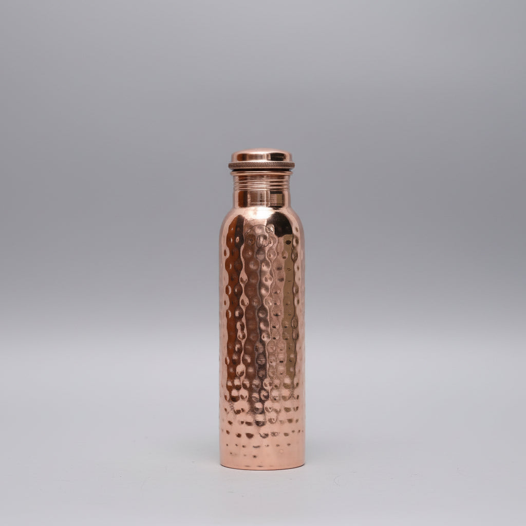 Koperen Waterfles 800ML Gehamerd 100% Puur Koper Lekvrij | Restfield