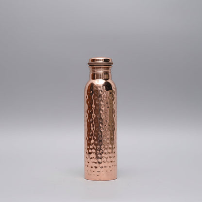 Koperen Waterfles 800ML Gehamerd 100% Puur Koper Lekvrij | Restfield
