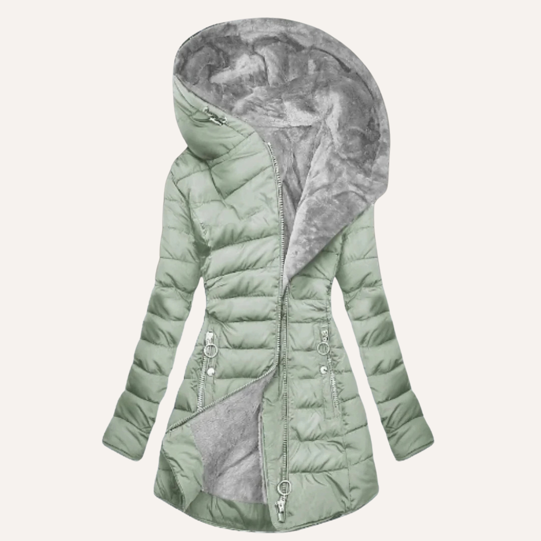 Gina - Manteau d'Hiver Chaud avec Capuche