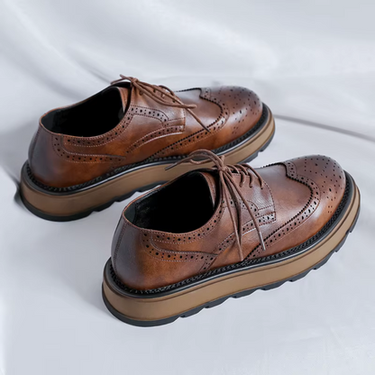 Aiden | Leather Brogue Oxford Shoes