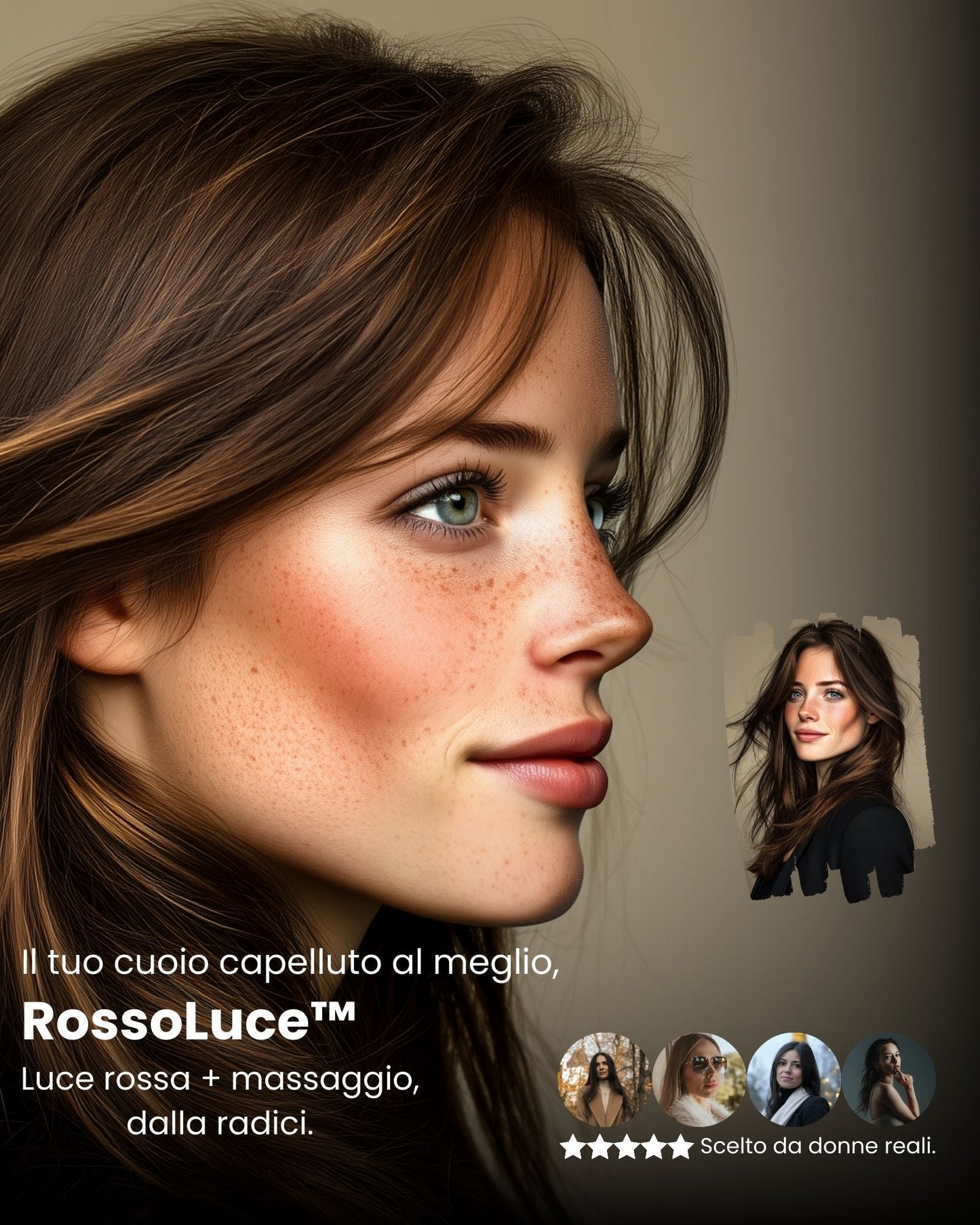 RossoLuce™ – Massaggio quotidiano del cuoio capelluto