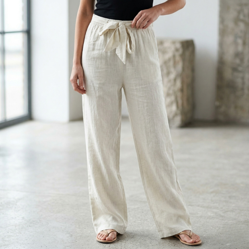 Women's Summer Linen Pants | Elegant Comfort | Light, Breathable
