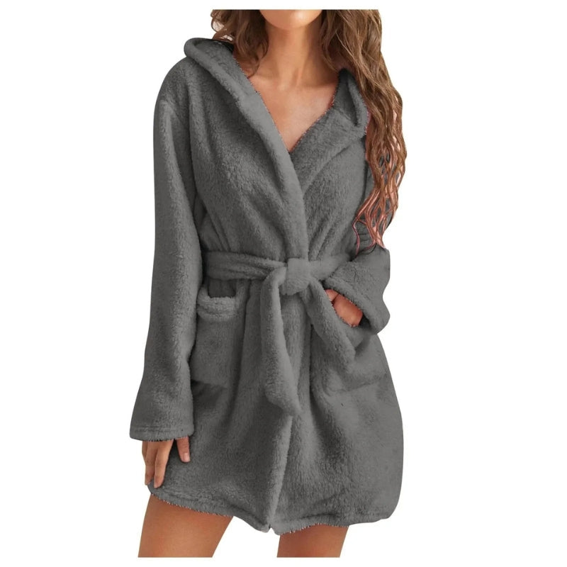 Peignoir femme Grace polaire manches longues