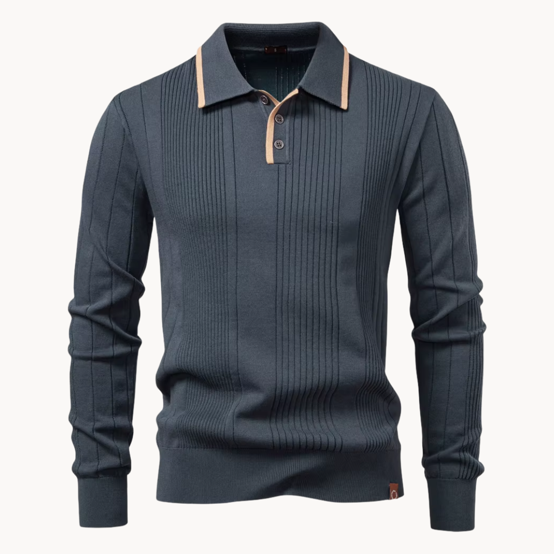 Fletcher Knit Button Polo