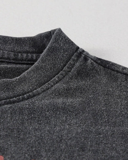 Riley – Stijlvol T-shirt met korte mouwen ronde hals en opvallende 3D-printpatronen