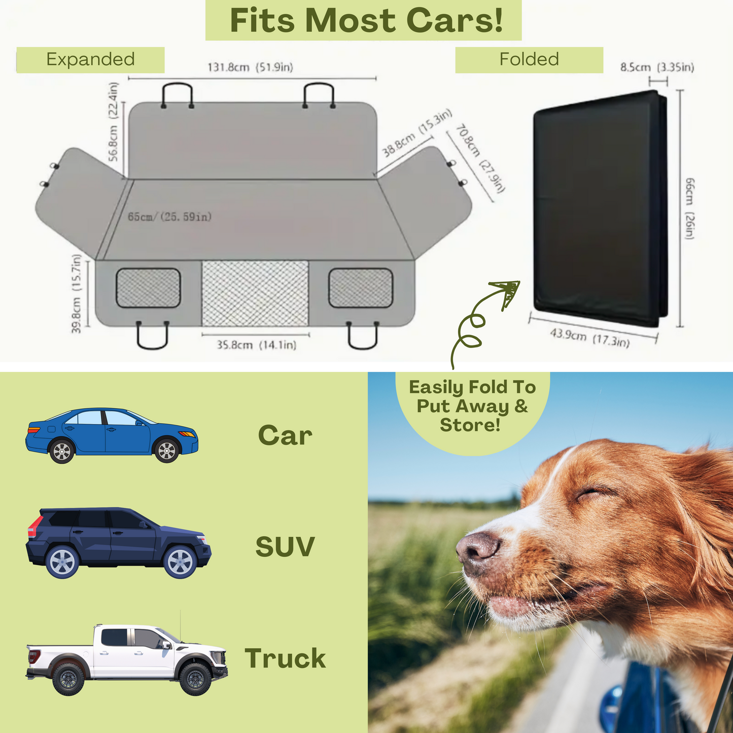 LuckyPawsCo Hard Bottom Dog Seat - BLACK FRIDAY SALE