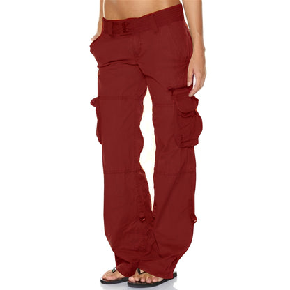 Matilda - Calça cargo estilosa e folgada para mulheres