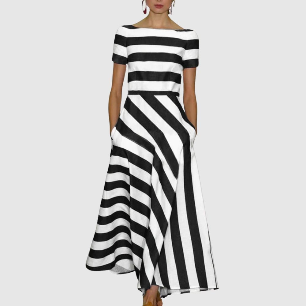 Zoé - Robe maxi à rayures