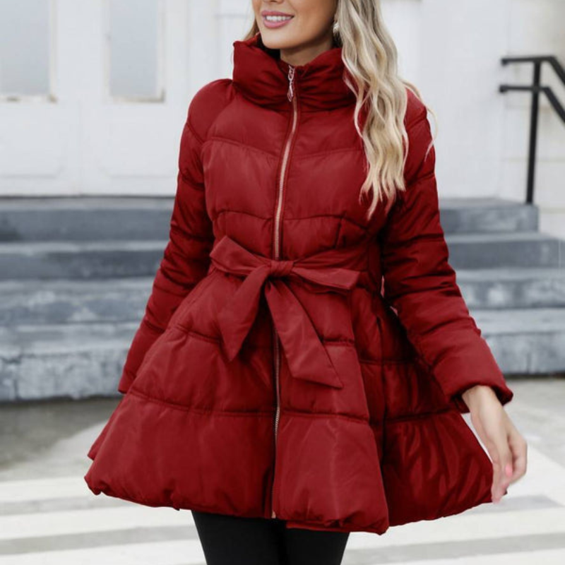 Nora – Long Sleeve Jacket with Collar and Pockets