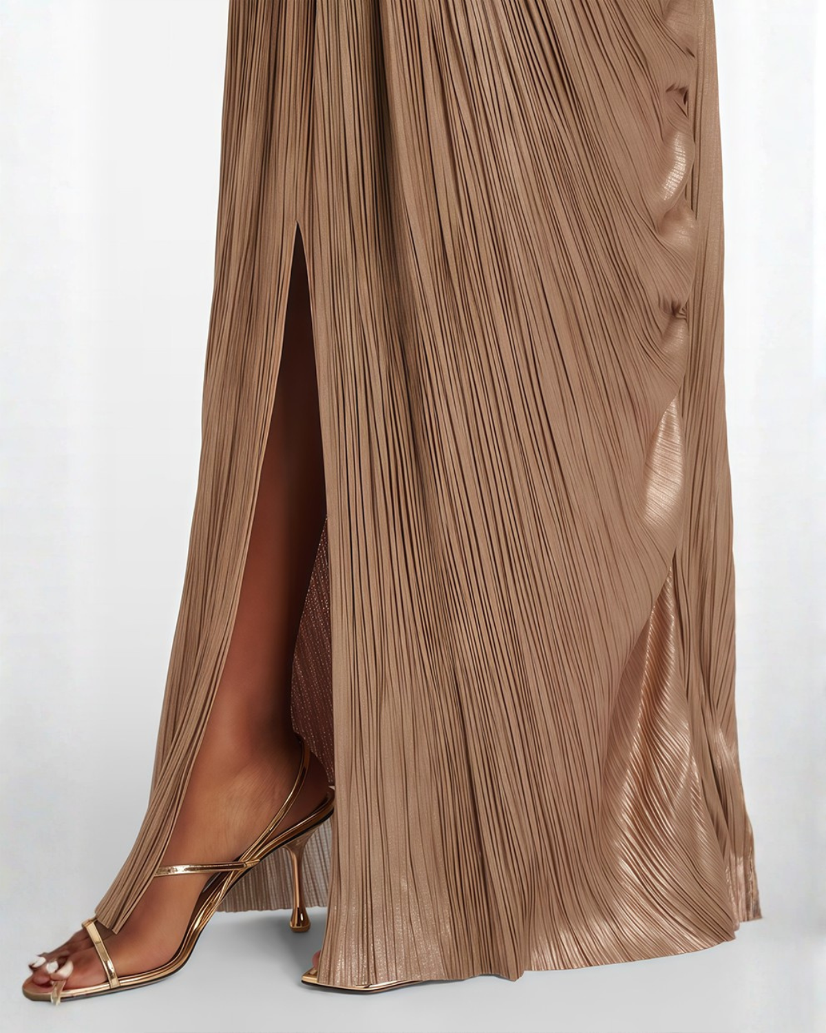 Plissiertes Maxikleid Cléophée