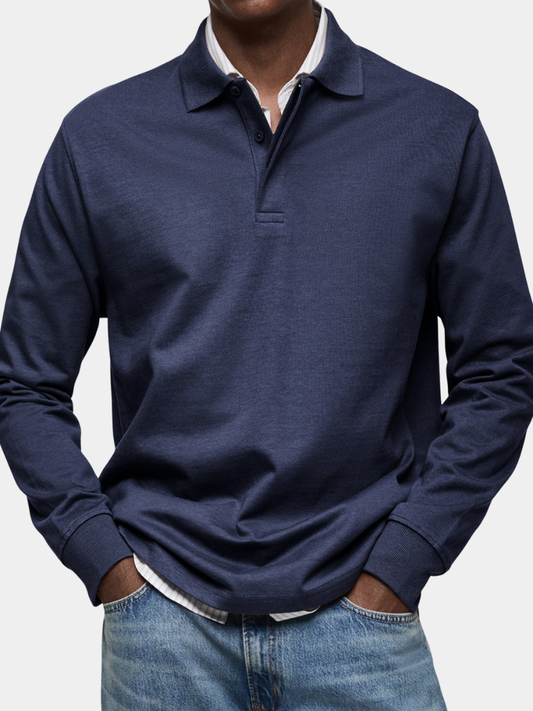 LAURENT MONACO | POLO DE LUXE À MANCHES LONGUES