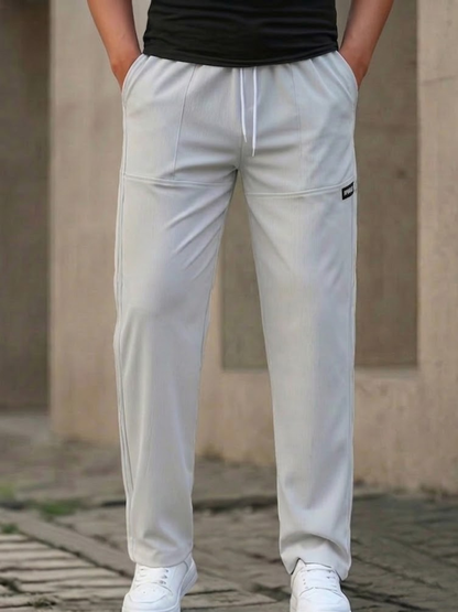 Men's Fleece Straight Leg Joggers Tracksuit Bottoms