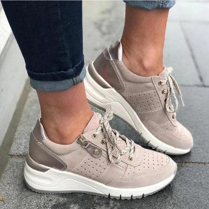 Damen bequeme Wanderschuhe mit Stütze und Dämpfung