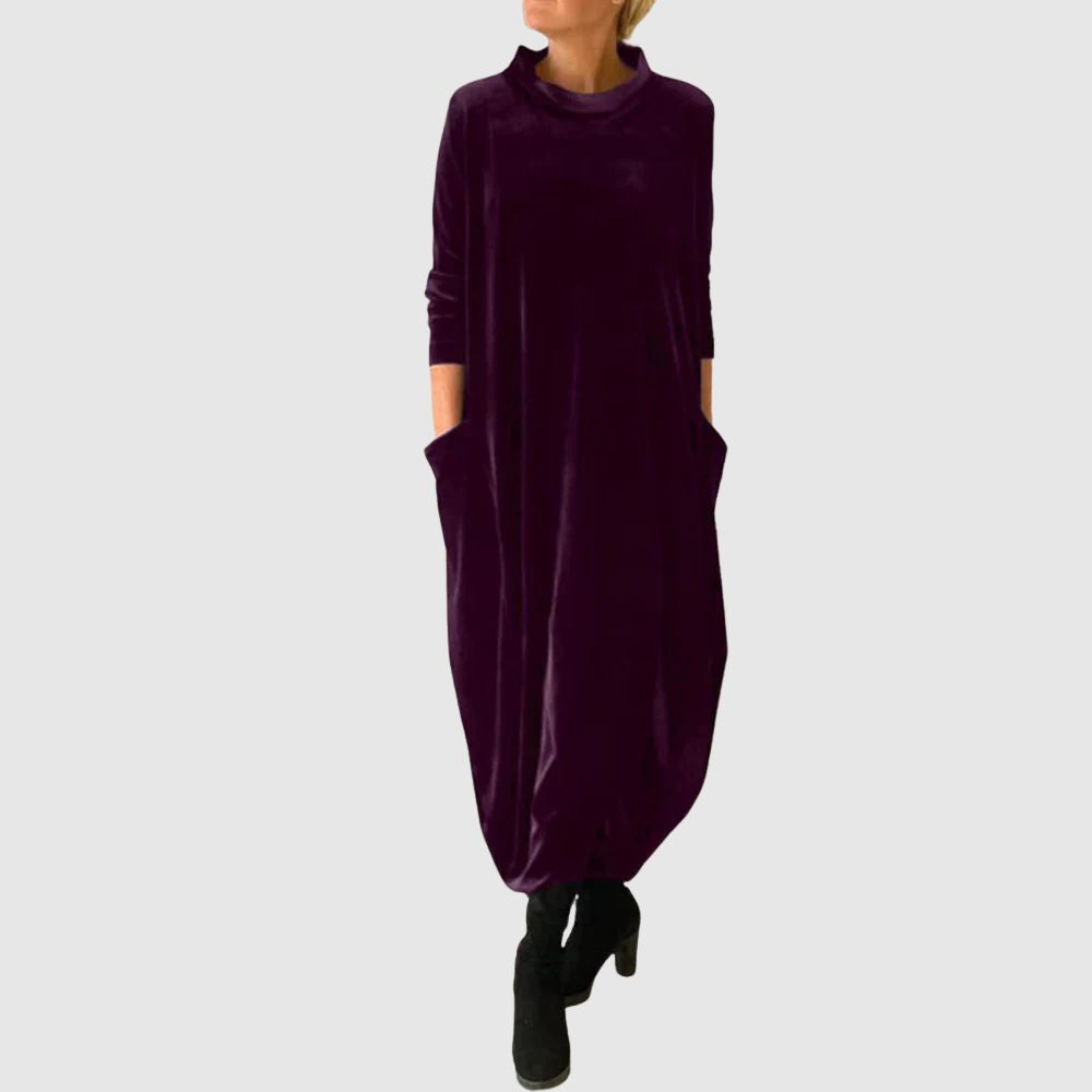 Zoé - Robe oversize à manches longues