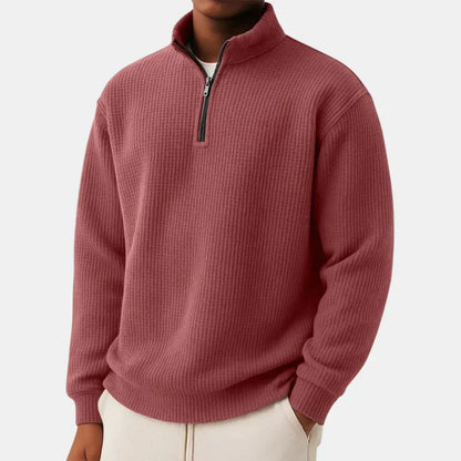 Shachar – Afslappet sweater med lynlås