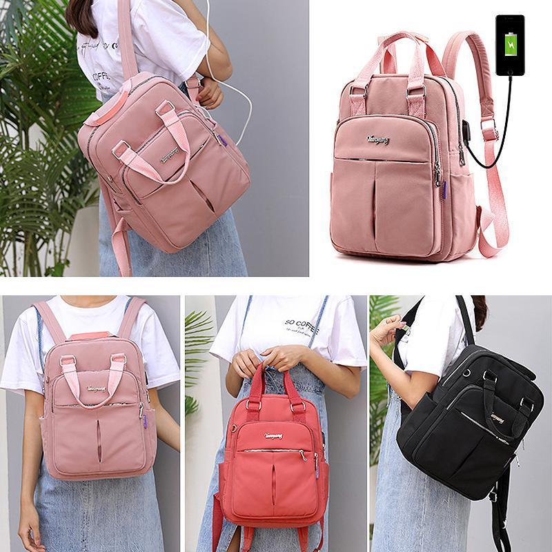 Oxford Rucksack mit USB-Ladefunktion – wasserdicht & viele Fächer Zorenza