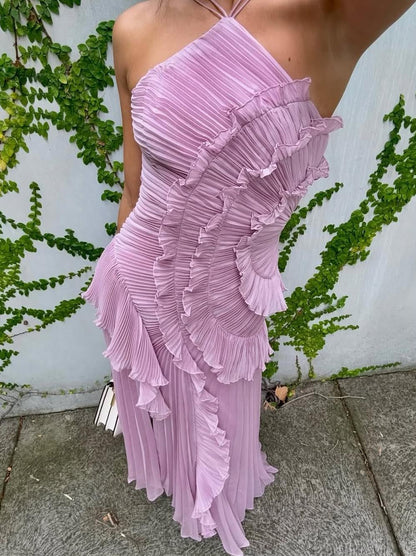 Vivian I Vestido volantes
