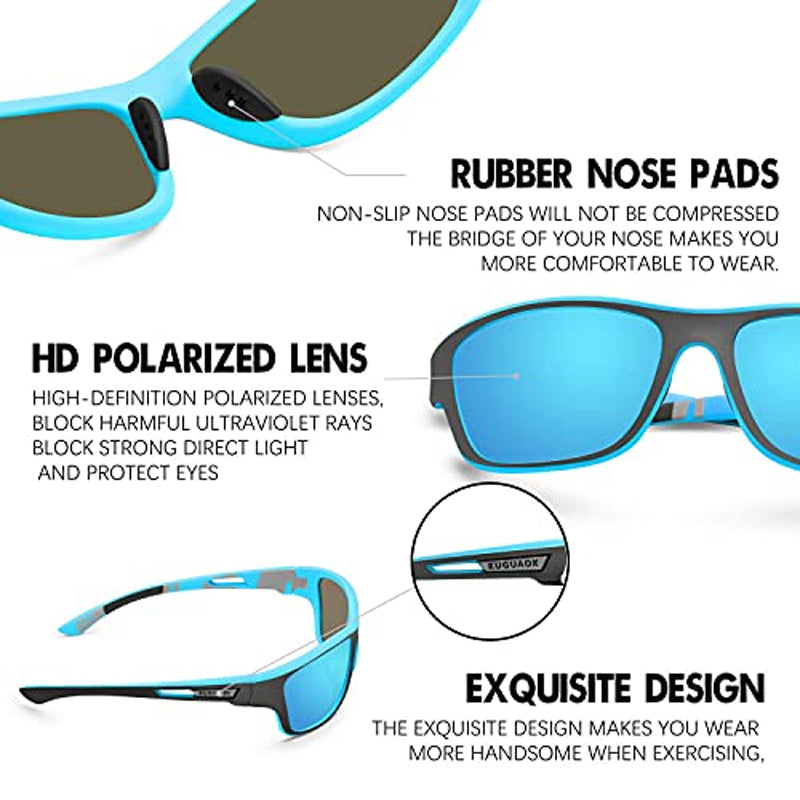 Polarisierte Sportsonnenbrille mit UV400-Schutz