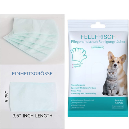 FellFrisch – Pflegehandschuh Reinigungstücher