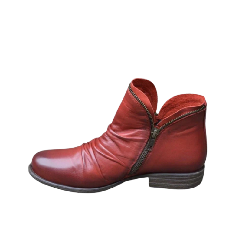Bottines à fermeture éclair avec bout pointu