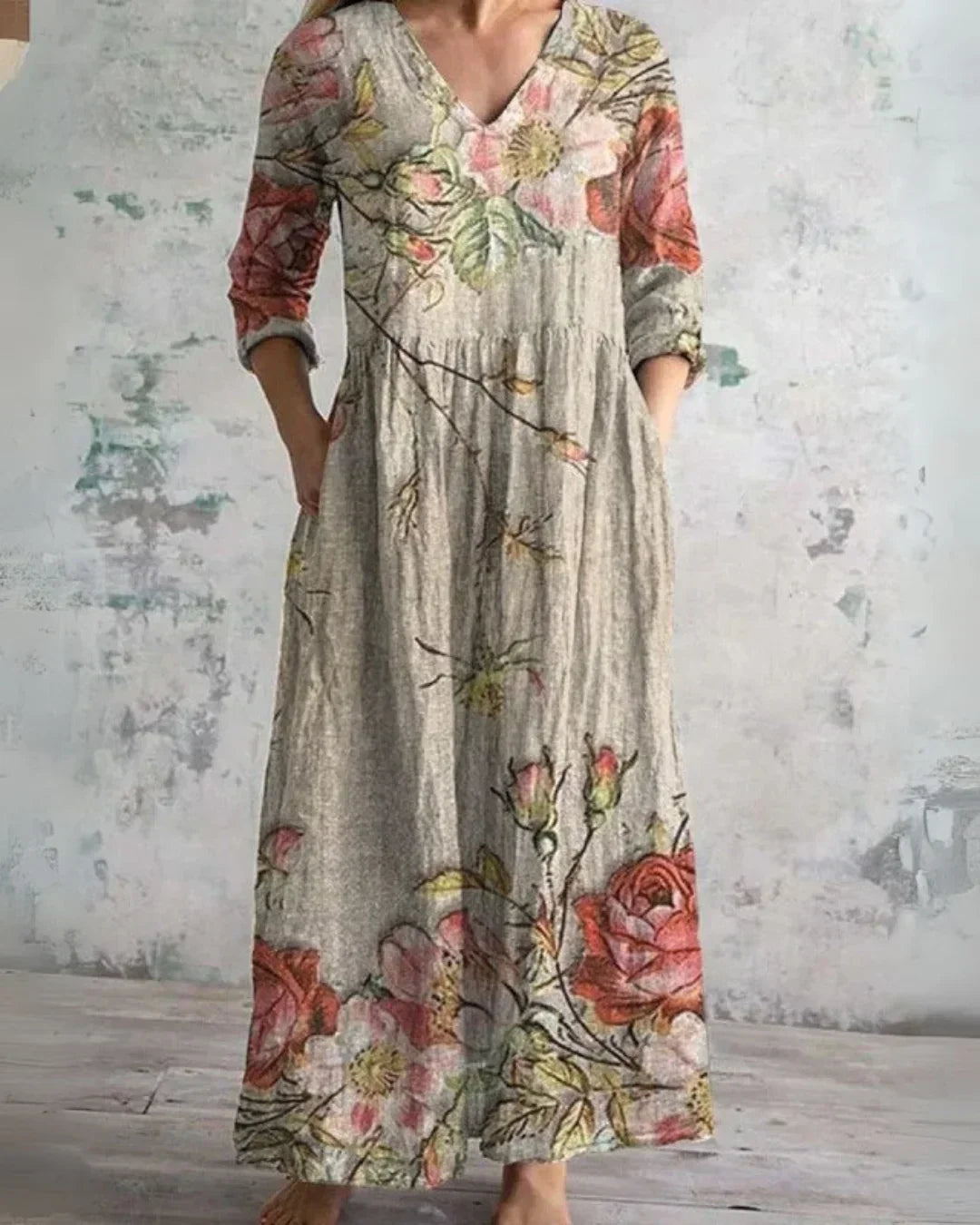 Clara™ | Komfort Floral Maxi Kleid