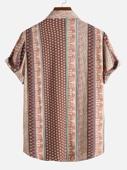 Oliver - Chemise manches courtes imprimé éléphant
