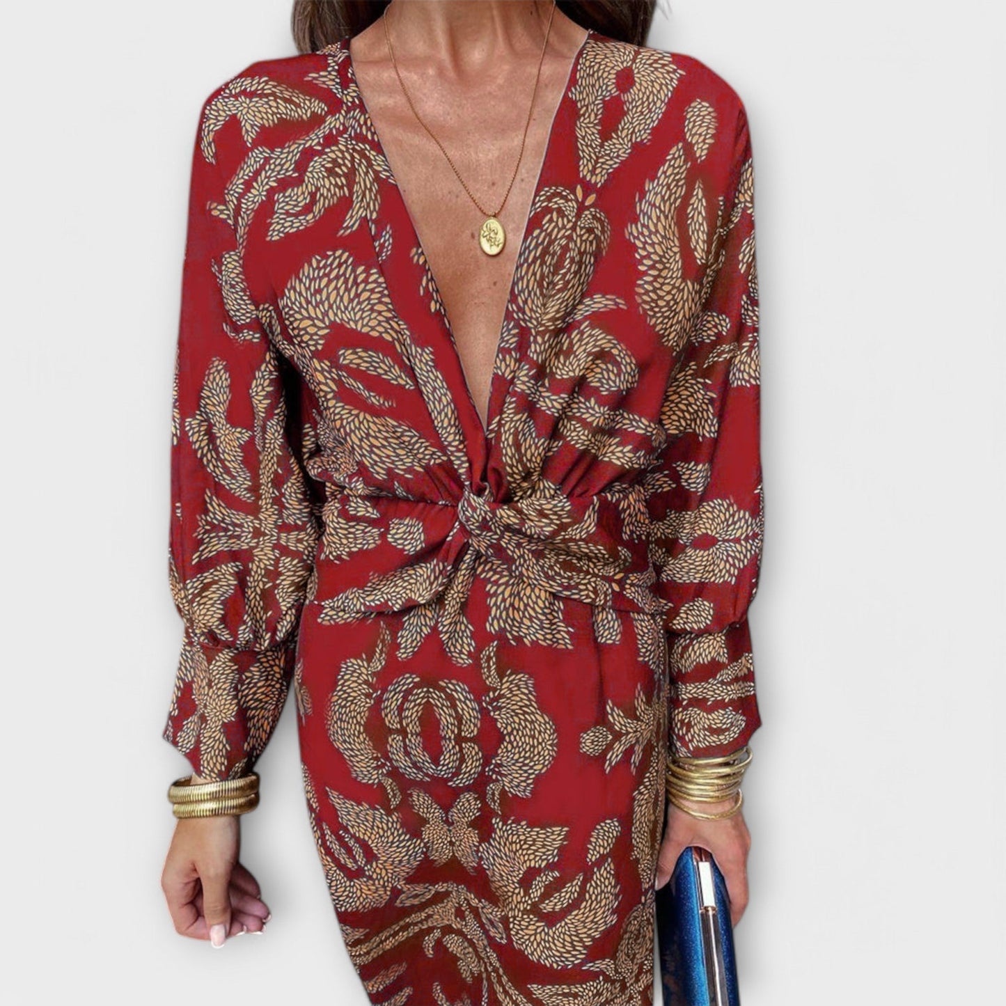 Oriana - Elegante vestito con maniche lunghe