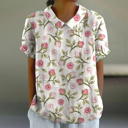 Elin | Blomstrete Sommerbluse