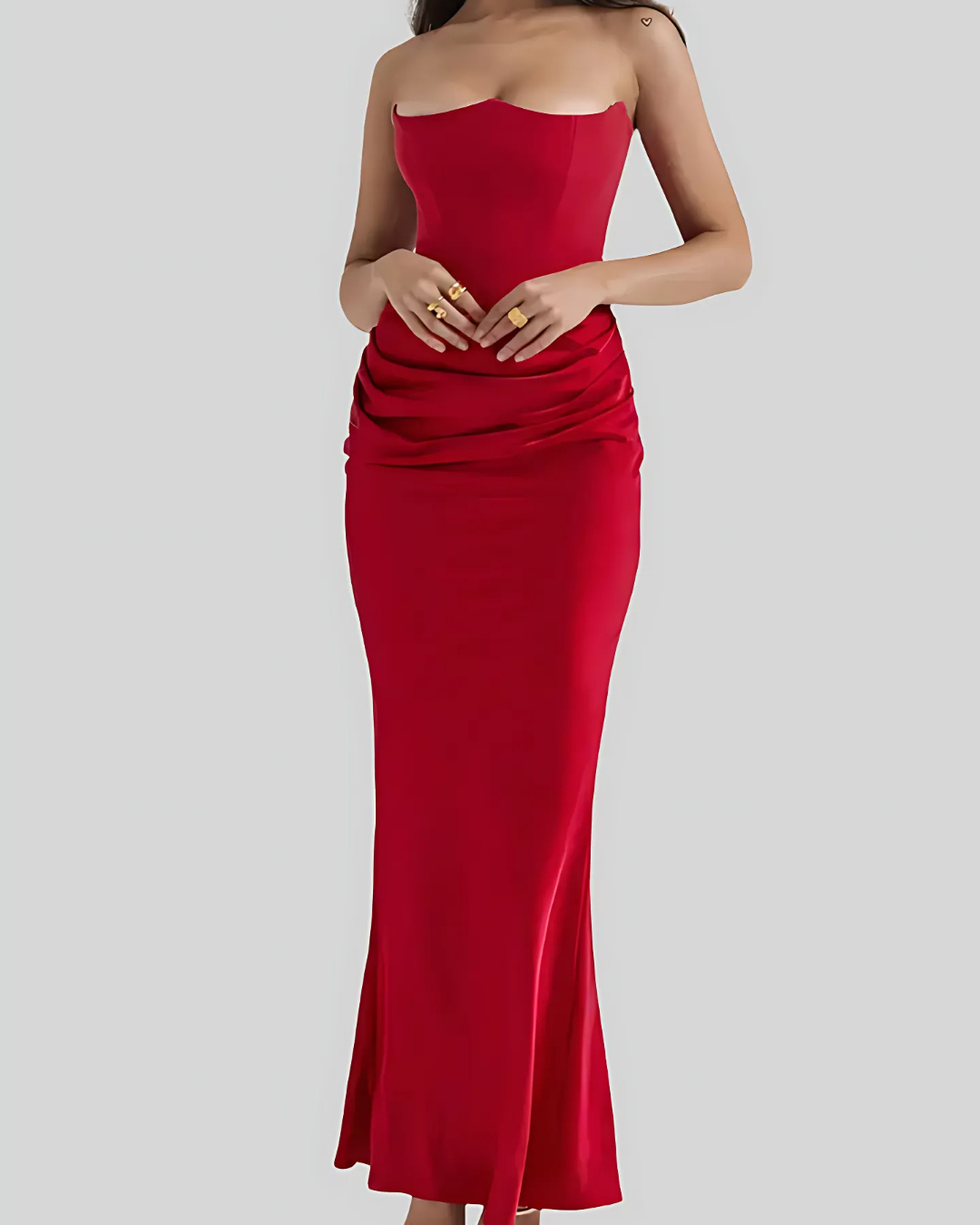 Brooklyn | Women Wedding Guest drapowany Maxi dress