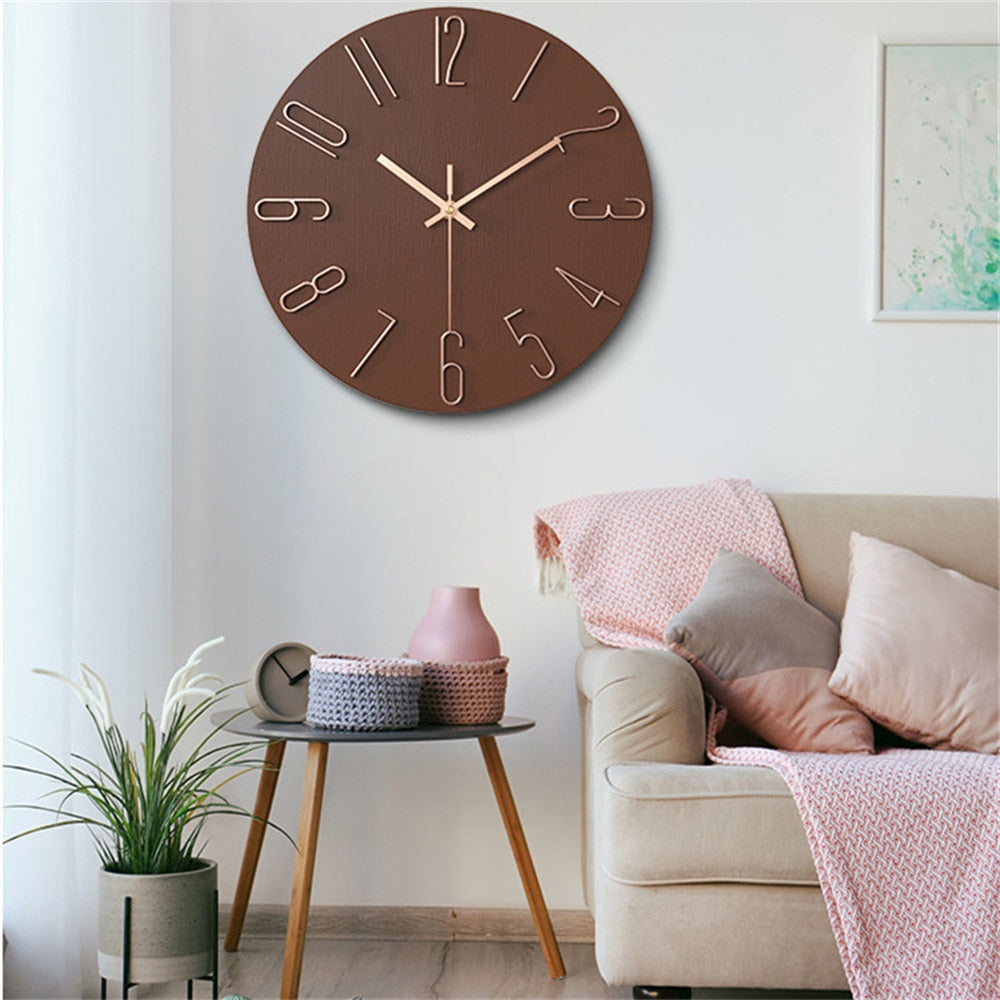 Pura | Moderne Wandklok – Strak Design met Stille Werking & Duidelijke Wijzerplaat