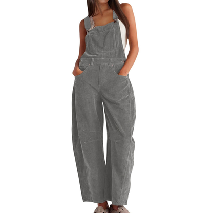 Women’s Corduroy Wide-Leg Dungarees