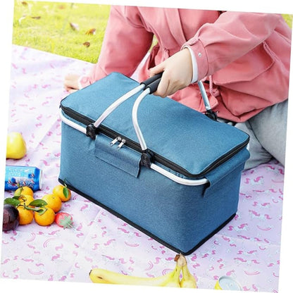 Picknickmand Opvouwbaar | 18L Lekvrij & Waterdicht | Geïsoleerd | Oxford Stof