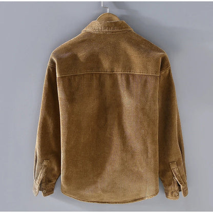 Charles – Casual Corduroy Overhemdjas met Lange Mouwen