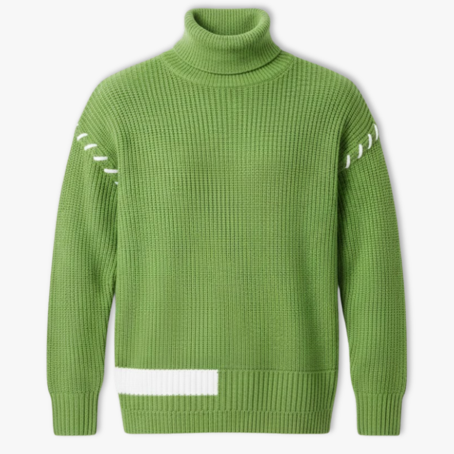 Nouveau pull à col roulé pour homme, style jeune et dynamique, coupe ample et décontractée, tricot chaud à motif patchwork