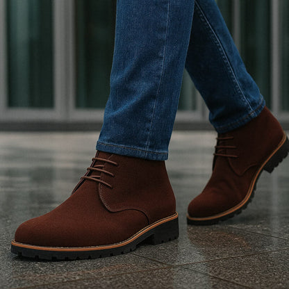 Chaussures Homme Formelles en Daim à Lacets – Style Classique