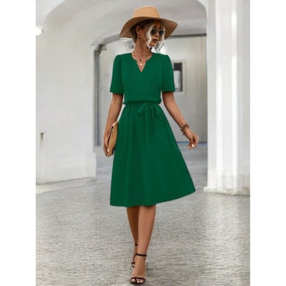 Robe midi Tessa col V tendance
