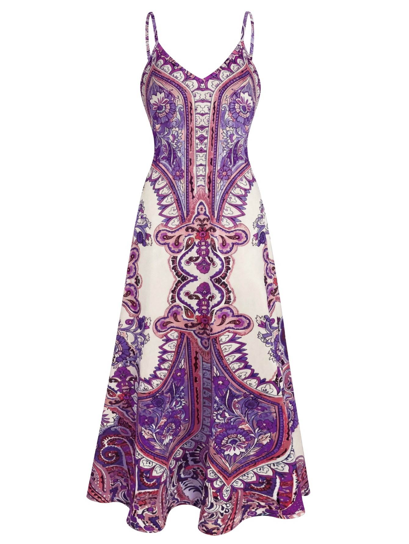 Amelia - Boho Floral Sleeveless Dress