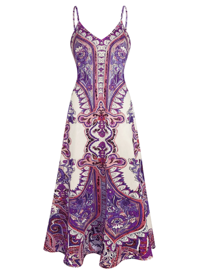 Amelia - Boho Floral Sleeveless Dress