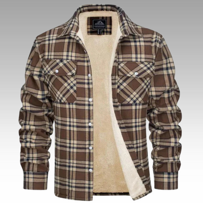 Varm Flanneljakke til Mænd - Komfort & Råt Outdoor-design