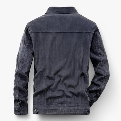 Veste classique en velours côtelé à boutons