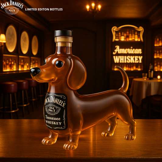 Dachshund Dog-Shaped Whiskey Bottle