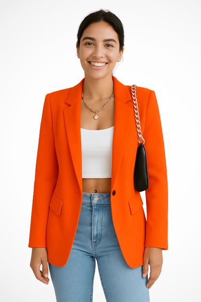 Women’s Tailored Blazer Single Button Classic Fit