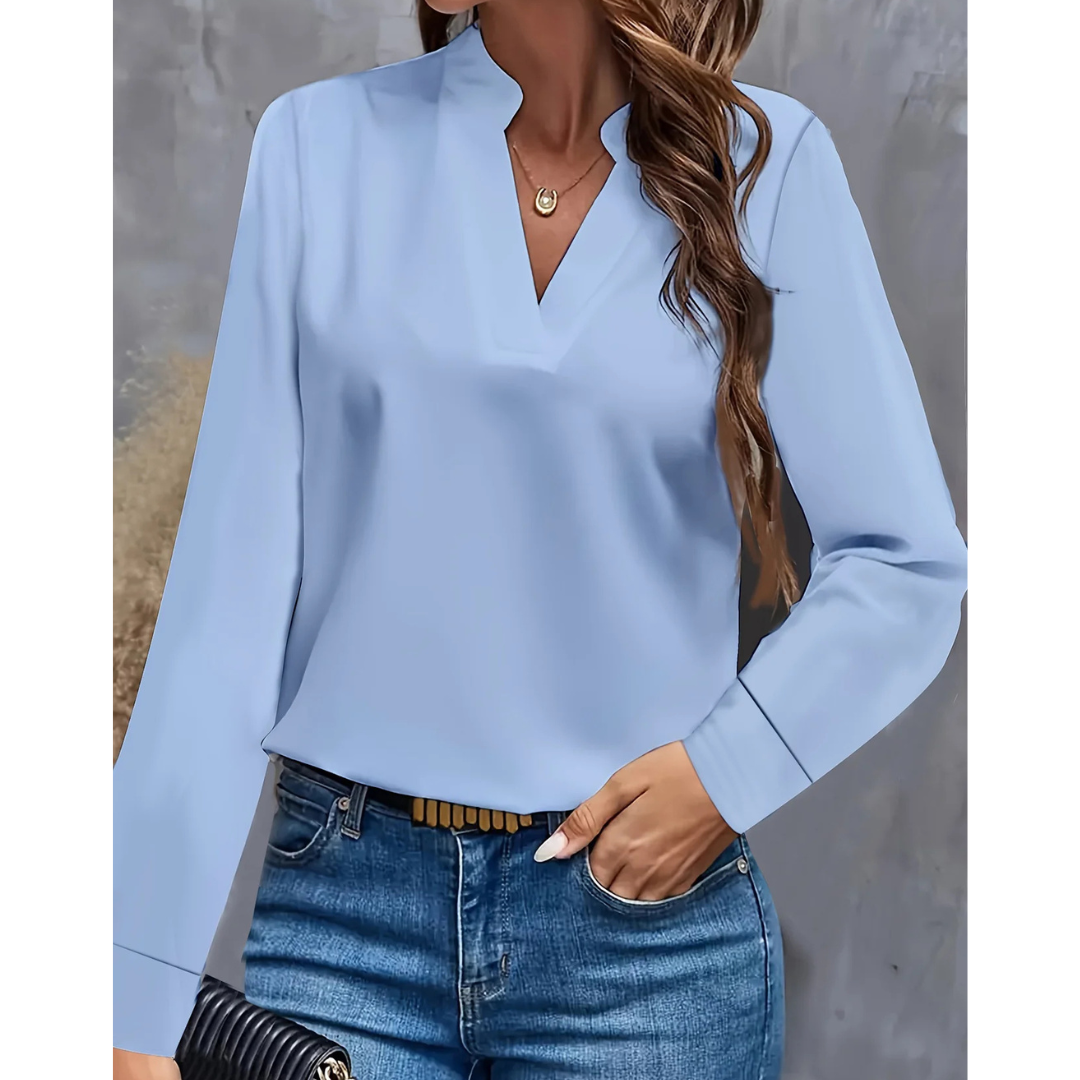 Women's Formal Long-sleeved Blouse | V-neck